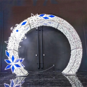 Adornos Navidenos Para Exteriores Luces Con <strong>Arco</strong> LED 3d Para Decoracion De Centro Comercial