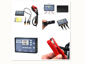 Dokio Stock 12/24 В 10A/20A PWM солнечный контроллер для складной солнечной панели ЖК-дисплей регулятор с USB-разъемом для кемпинга