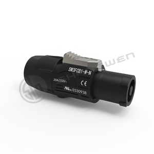 <strong>Input</strong> <strong>Output</strong> Powercon Chassis Plug <strong>Connector</strong> 3Pin 250v Plug Male Blue Led Speakon <strong>Connector</strong> - Product Image 3
