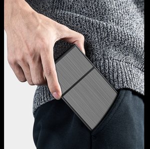 Biểu tượng tùy chỉnh Windproof không thấm nước áp lực-proof USB sạc 20-Pieces Thuốc Lá Trường hợp với điện tử nhẹ hơn - Product Image 6