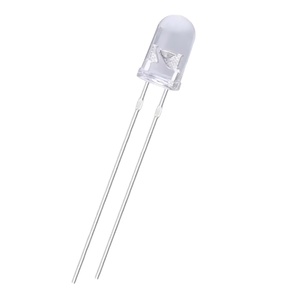 Vanfun RGB LED 5mm ไดโอดใส2ขาพร้อมโดมด้านบนสุดสุดแรงดันไฟฟ้าย้อนกลับ5V - Product Image 1
