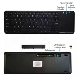 Teclado retroiluminado inalámbrico BT portátil con panel táctil Combo de ratón recargable PC Notebook Laptop Blue Tooth trackpad Keyboard - Product Image 2