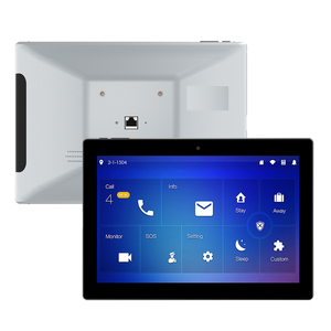 2025 настенное крепление Android Tablet 10,1 дюймов сенсорный экран алюминиевый ЖК-дисплей с RJ45 порт смывное крепление панель управления 450 nits - Product Image 1