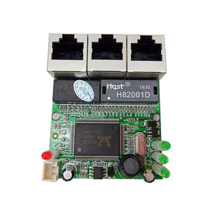 Realtek-chip RTL8306E mini 10/100mbps, hub lan rj45, 3 puertos, interruptor ethernet, placa pcb - Product Image 5