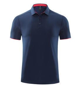 เสื้อโปโลของผู้ชาย,เสื้อโปโลเล่นกอล์ฟพอดีแห้งโพลีเอสเตอร์92% โพลีเอสเตอร์8% Spandex - Product Image 3
