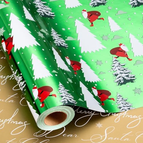 Green Santa with Gift Bags
