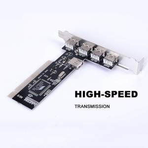 扩展卡适配器 4 + 1 usb 2.0 PC 电脑桌面 5 端口 pci usb卡 - Product Image 5