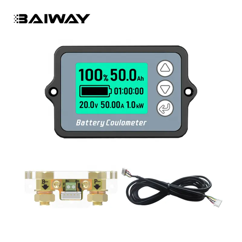 رشاشة بطارية السيارة 80V10 0A مؤشر مستوى الجهد الكهربائي للبطارية جهاز اختبار عداد كولوم