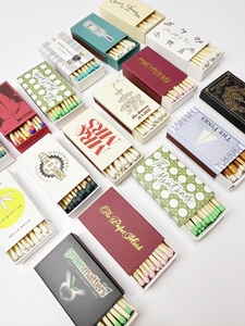 Kişiselleştirilmiş kırmızı Matchbox düğün Matchsticks ev kullanımı için ahşap maçlar ile özelleştirilmiş kağıt karton - Product Image 6