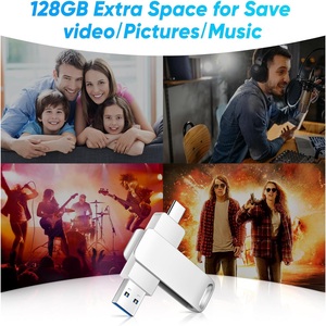 Yüksek hızlı 500 MB/s Usb C Flash sürücü 64GB 128GB 256GB 512GB Pendrive 2 in 1 Otg Usb 3.2 + C tipi Memory Stick 1TB Flash sürücü - Product Image 5