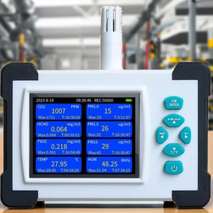 เครื่องตรวจจับคุณภาพอากาศระบบ WiFi รุ่น7-in-1เครื่องตรวจจับก๊าซเครื่องตรวจจับความชื้นอุณหภูมิ CO2 hvoc HCHO PM - Product Image 3