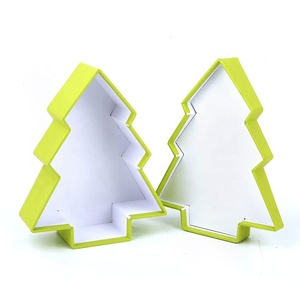 定制印刷树形可回收纸板纸包装圣诞礼品盒 - Product Image 1