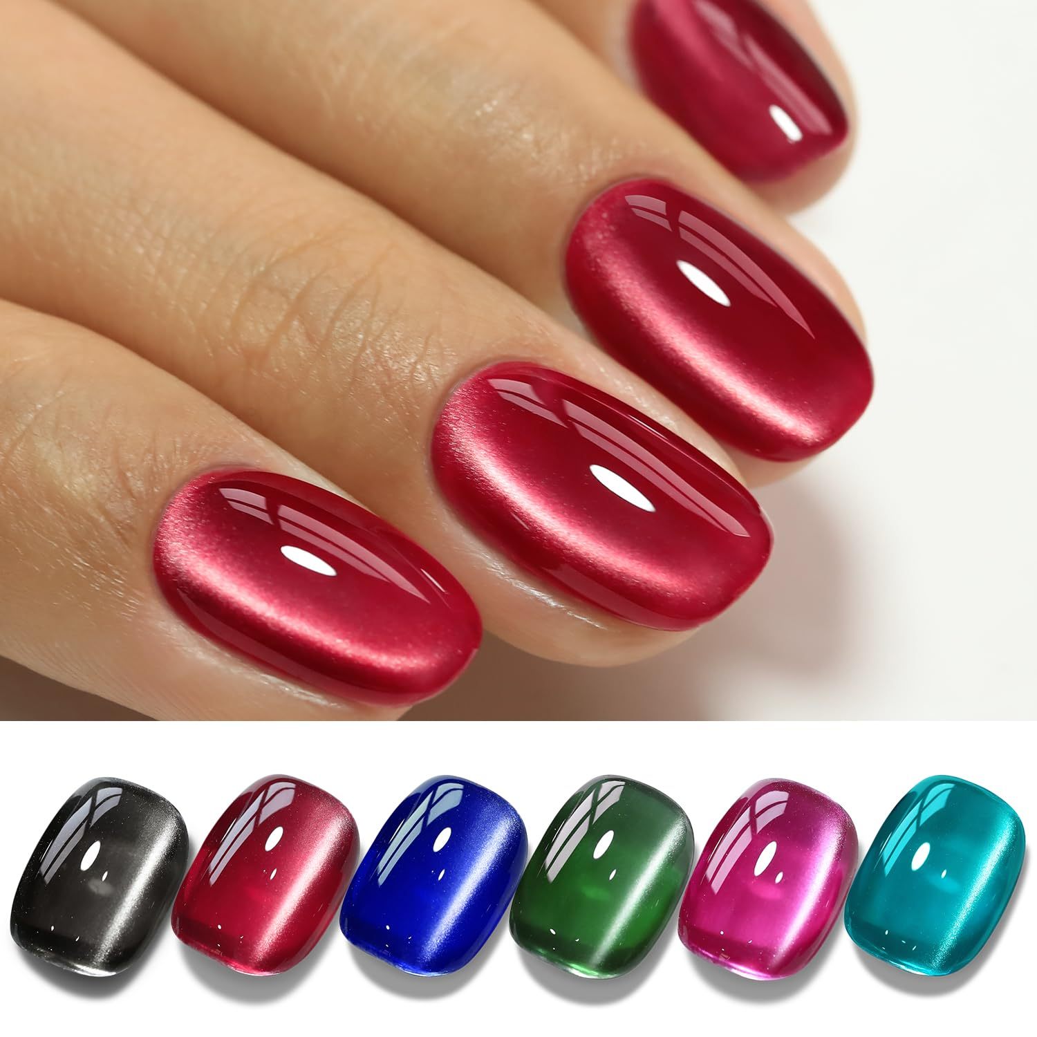 Silk Black Red Blue Green Pink Teal