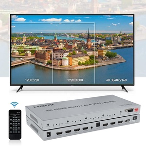 High Quality Ultra HD 18Gbps HDMI2.0 Switch 4 in 4 Out <strong>HDMI</strong> 2.0 Matrix 4K 60Hz 30Hz <strong>HDMI</strong> 4x4 Matrix <strong>HDMI</strong> With IR Remote Control - Product Image 4