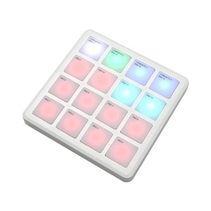 M-VAVE Portable DJ Music RGB Arranger <strong>Keyboard</strong> <strong>Controller</strong> Pocket <strong>MIDI</strong> Pad with Acrylic and ABS Material - Product Image 2