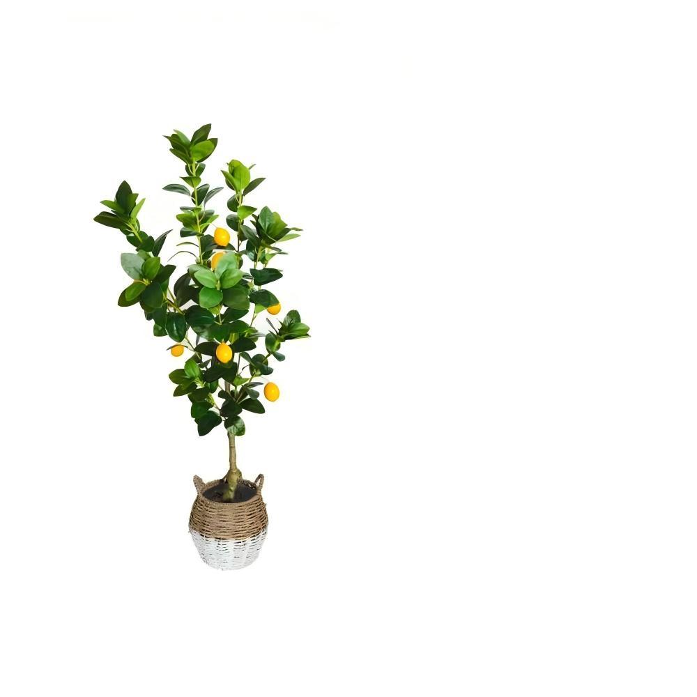 Árbol de limón artificial de un solo tallo de 140 cm tipo 2