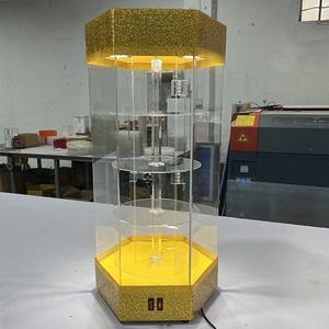 Thiết kế tùy biến hiện đại thương mại nhựa đồng hồ hiển thị standjewelry & mỹ phẩm xoay hiển thị đứng - Product Image 2