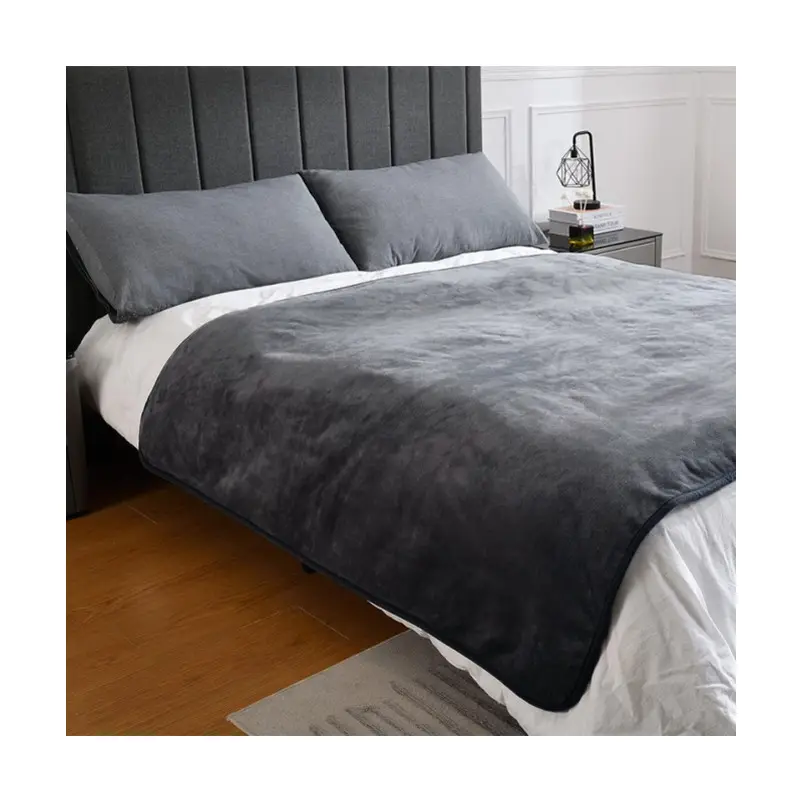 Premium couleur unie réversible confortable flanelle réutilisable adulte étanche gicler couverture sexe pour lit protéger