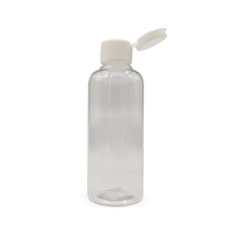 Botella vacía con tapa abatible para champú, botella para loción y acondicionador, 100ml