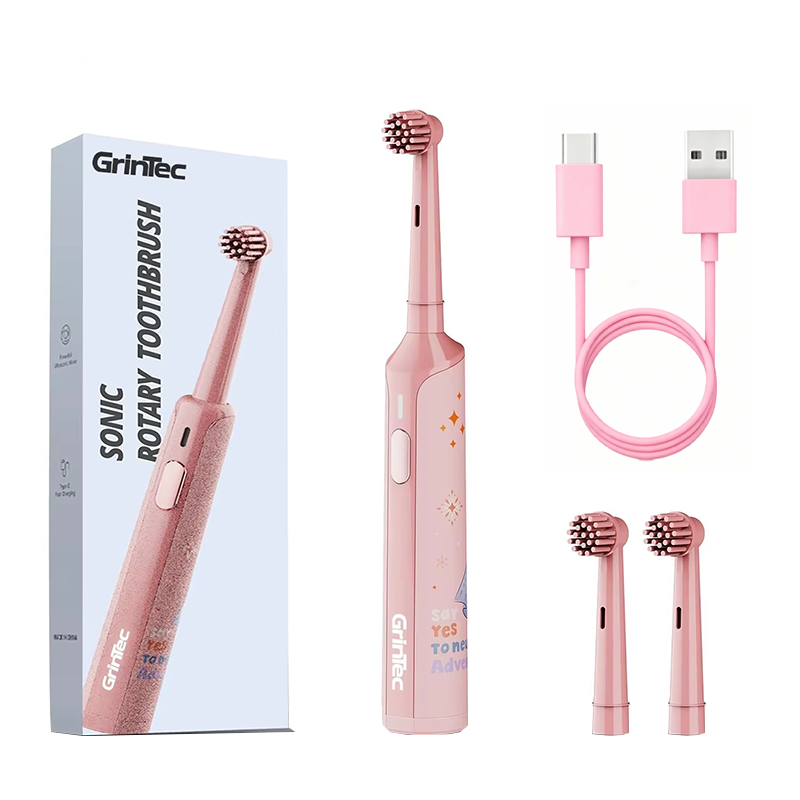 Pink with 2 brush heads