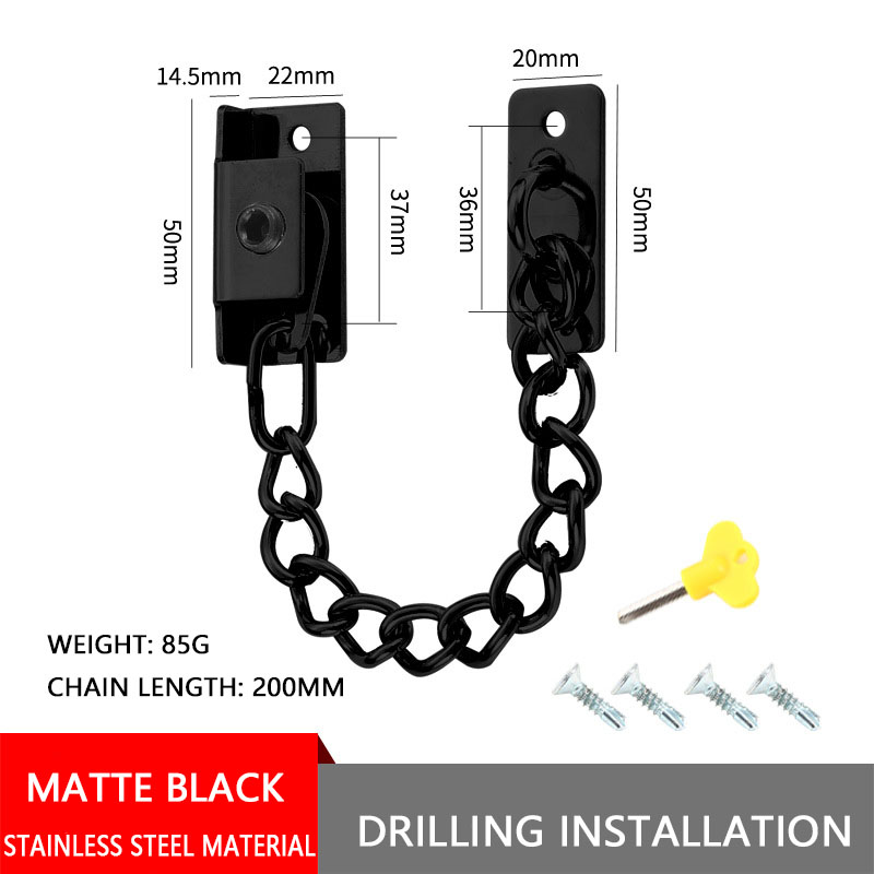20cm Removable(Drilled) Black