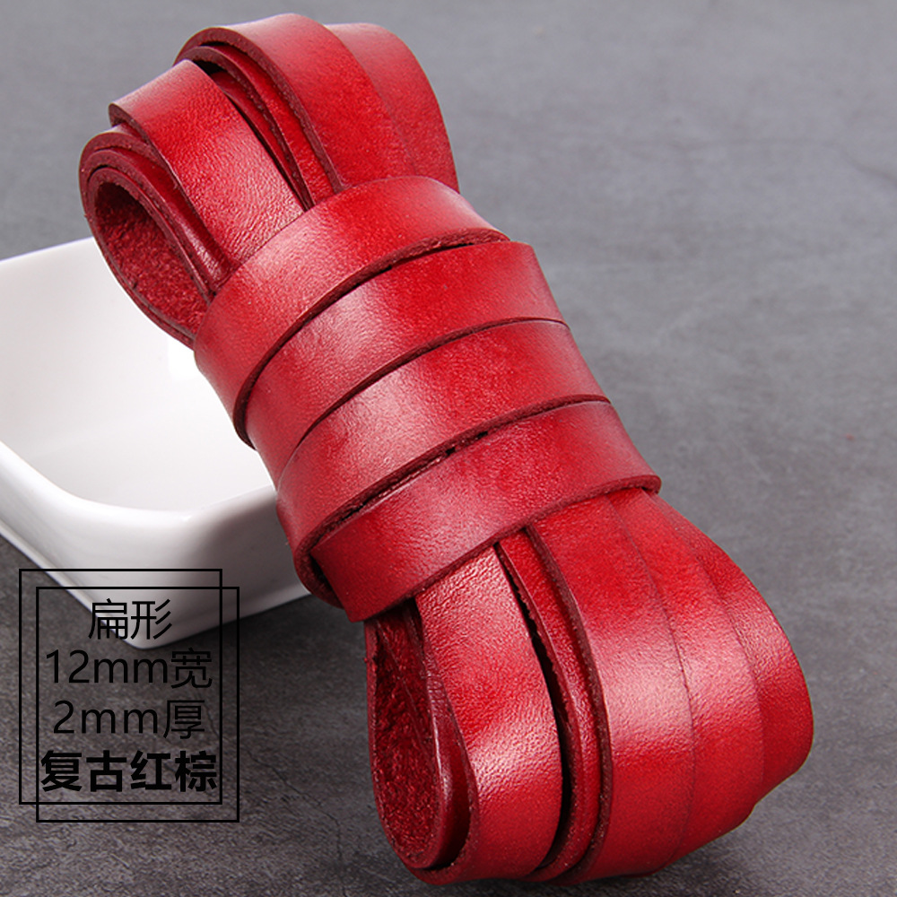 Flat shape, 12mm wide and 2mm thick