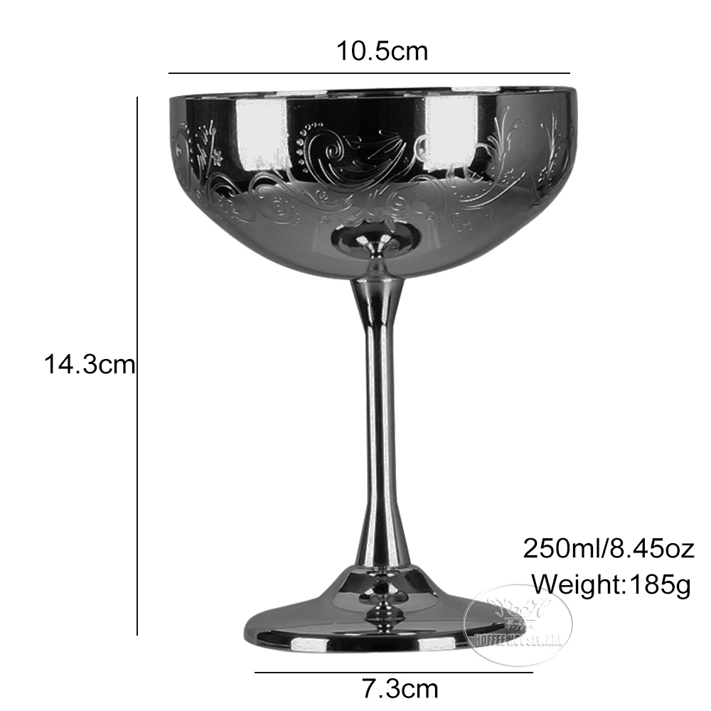 Fleur gravée noire