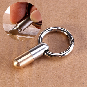 Tiny Cutting Tool Stainless Steel EDC Knife Portable Mini Cut <strong>Key</strong> Ring Pendant <strong>Cutter</strong> Capsule Knife Express Box <strong>Cutter</strong> - Product Image 2