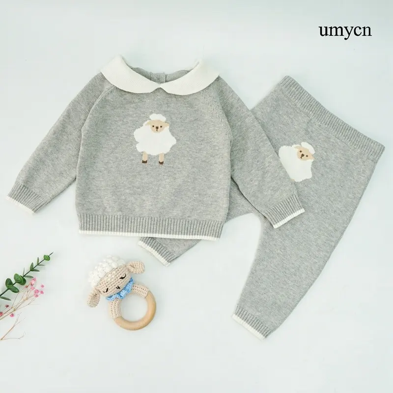 Autumn And Winter Children'S Sweater Long Sleeve Infant Cotton Thermal Pullover Baby Knit Jumper Baby Knitwear