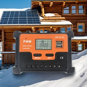 12v/24v PWM regolatore di carica solare schermo LCD batteria agli ioni di litio 30A 20A 10A manuale tipo Controller di illuminazione MPPT cina Smart - Product Image 1