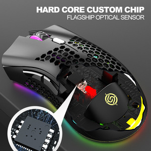 2024 yeni 2.4Ghz ve Bt RGB optik kablosuz bilgisayar faresi oyun USB oyun fareler Mac dizüstü Windows 10m çalışma mesafesi - Product Image 3