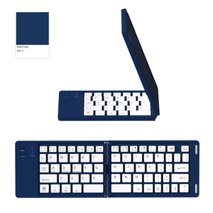 Có Thể Sạc Lại Mỏng Không Dây Màu Xanh Răng Bàn Phím Mini Im Lặng Kéo Bàn Phím Cho Máy Tính Xách Tay Máy Tính Bảng - Product Image 4