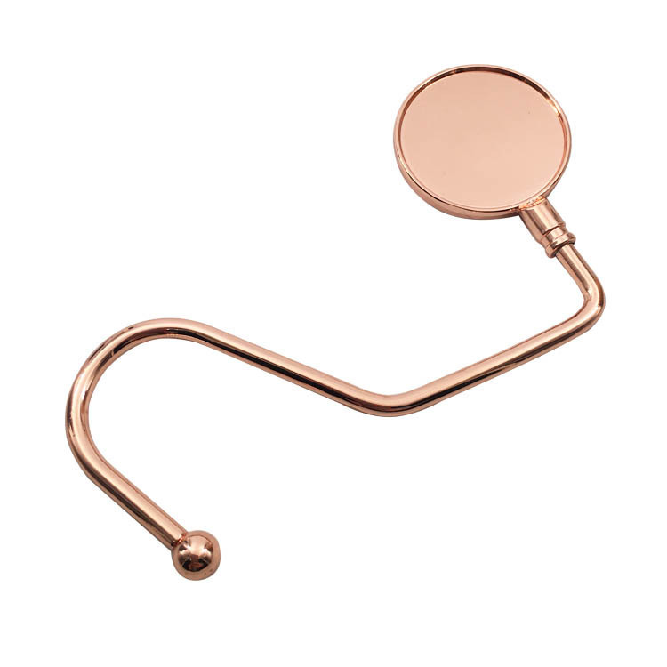 Gancho en forma de S de oro rosa