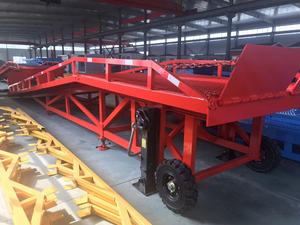 10t 15t Forklift Truck <strong>Dock</strong> <strong>Leveler</strong> Moveable <strong>Load</strong> Ramp <strong>Unload</strong> Ramp with Wheels - Product Image 6