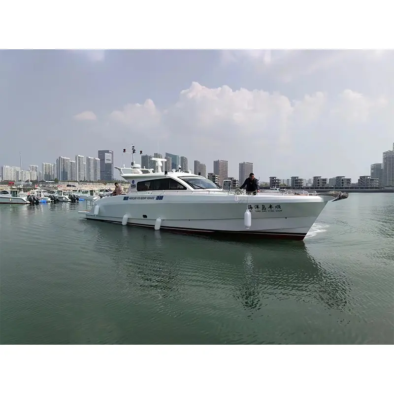 17.18m aluminium boat hulls 56ft speed boat yacht 12 passenger yacht luxury boat cabin cruiser outboard motor 4 stroke
