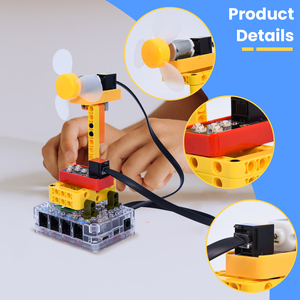 Kinder erziehung STEM-Programmiersensor-Kits Elektronische Bausteine Smart Fan Kit mit Mainboard Learning Kit
