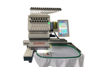 DG BOHUI Single Head Embroidery Machine 12/15 Niddles Available for Sales Embroidery <strong>Software</strong> and Embroidery Threads Supply - Product Image 2