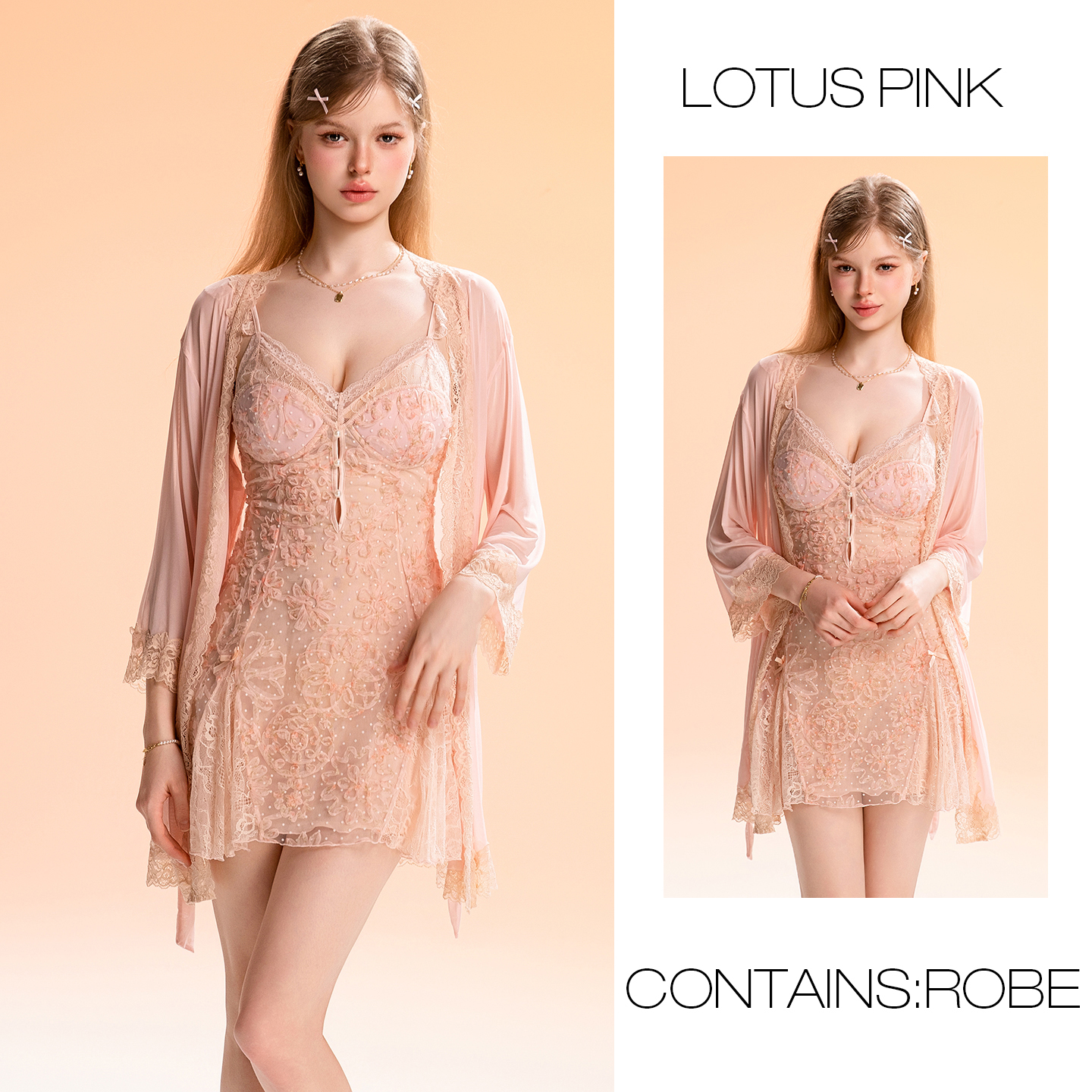 Pink-6285 outer robe