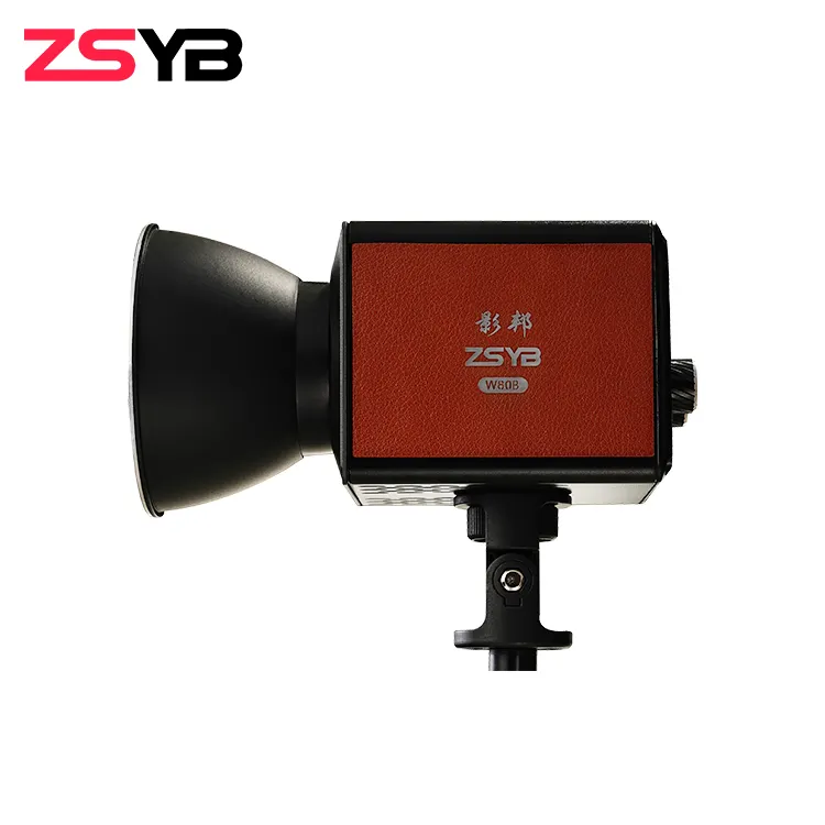 ZSYB lampu Video Led fotografi profesional, lampu fotografi profesional 80watt, kontrol aplikasi CRI97 waktu kerja panjang