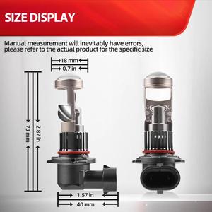 オールインワンLEDヘッドライト24W 2500lm 6500kプラグアンドプレイ360度点灯リトロフィットアップ用隠しヘッドライトと同じデザイン - Product Image 5