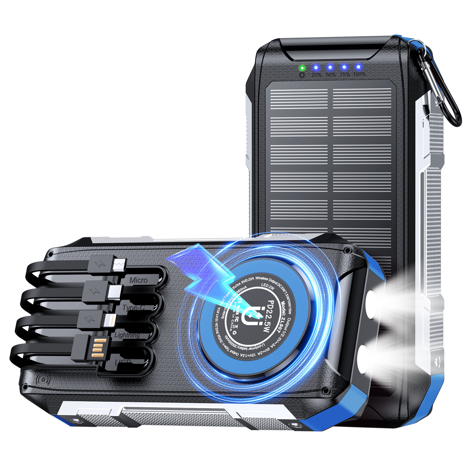 Black blue shell motherboard-solar panel accessories