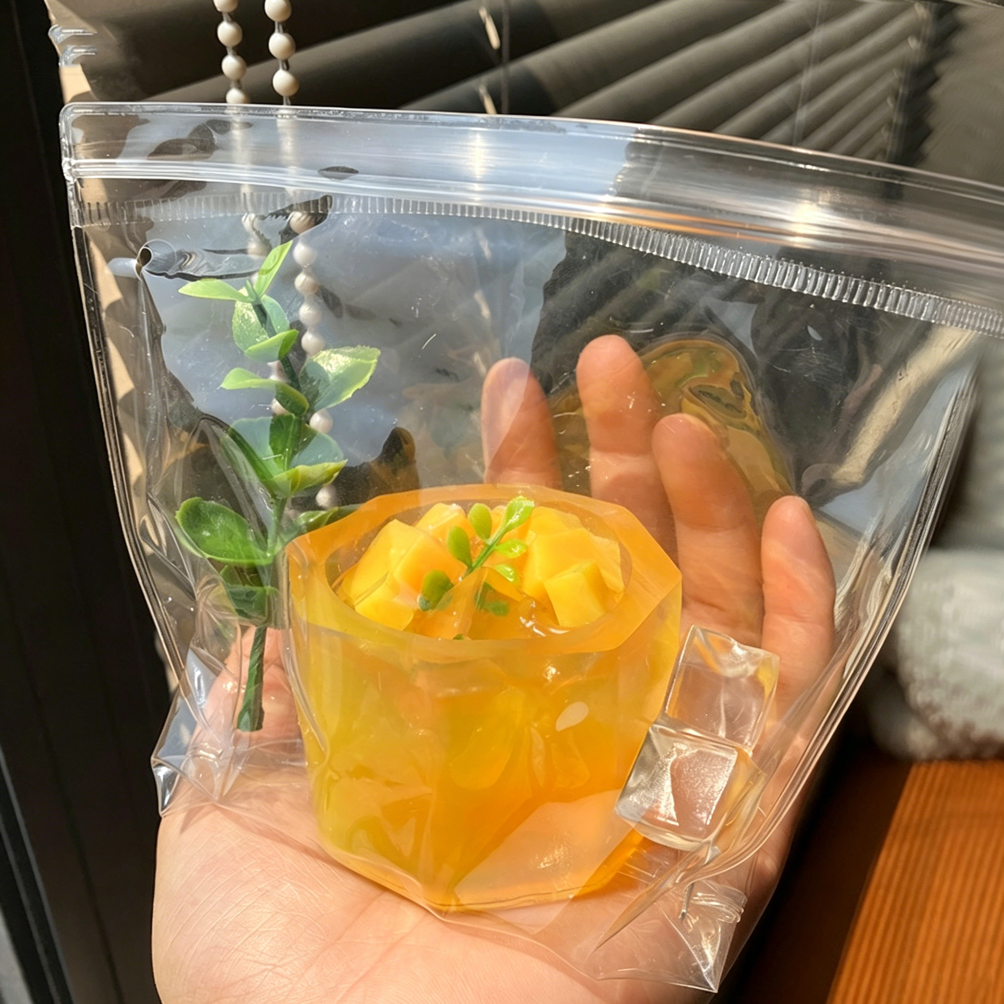 Agua con gas sabor mango