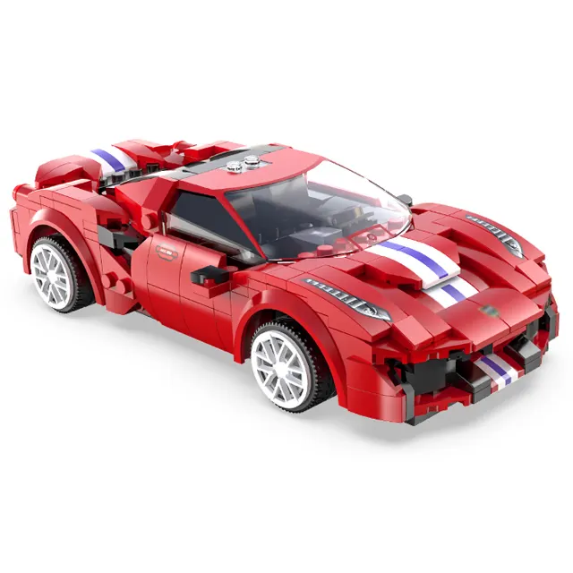 Cada-bloques de construcción para niños, juguete de ladrillos para armar supercoche a Control remoto, serie City Speed Champions, ideal para regalo, código C51072W