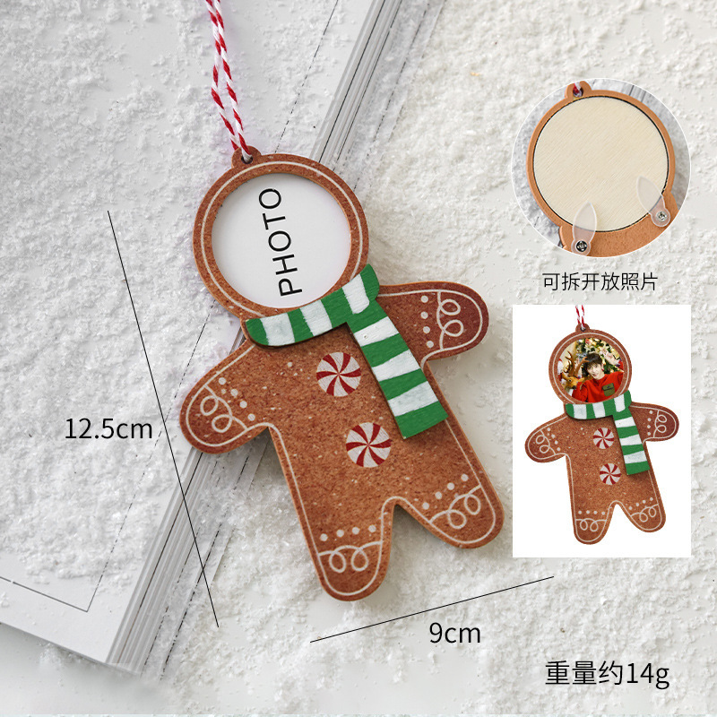 Gingerbread man photo frame b/14g