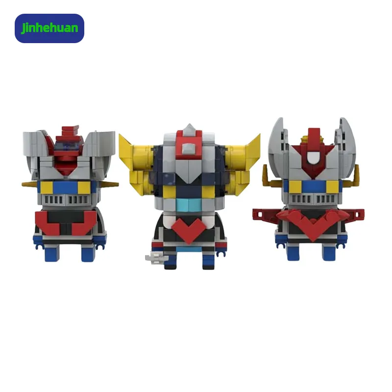 3 pezzi robot giocattolo per bambini mini blocchi di costruzione set per ragazzi adulti diy moc bambini brick kit mini action figure robot giocattoli
