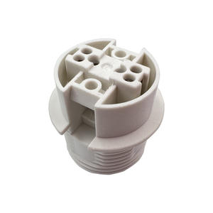 半歯白色プラスチックE12ランプソケットLED照明ペンダント電球ソケットLEDライト用ネジライトベース - Product Image 2