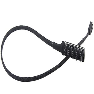Computer PC Desktop CPU Chassis Fan 4PIN PWM HUB 1:5 3pin 4pin connettore ventola interfaccia espansa a 5 Bit connettore - Product Image 6