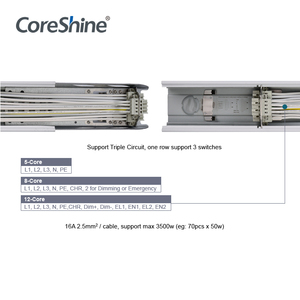 スポットトラックモジュールを備えた商用LEDリニア照明スーパーマーケットライト - Product Image 4