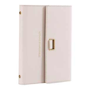 Factory Manufacture Customizable Pu Leather Loose-Leaf <strong>Notebook</strong> A5 Custom Logo Pu Leather Cover <strong>Note</strong> Book