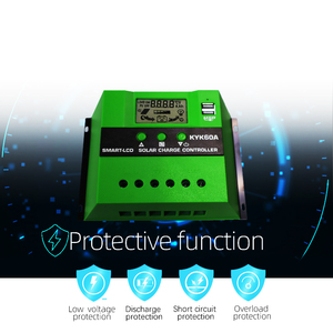 Новый 10-100A 12V/24V Автоматическая идентификация ЖК-дисплей PWM солнечный контроллер для домашней системы производства электроэнергии - Product Image 5